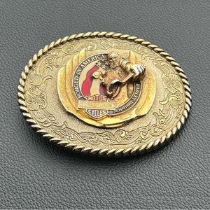 Vintage Harley Davidson Motorcycles Belt Buckle 1978 Raintree Forged in America